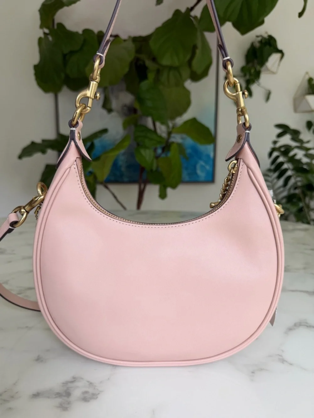 NWT COACH Jonie Bag 22 Glovetanned Leather Cream Pink Crossbody Shoulder CBG16 - Picture 3 of 15